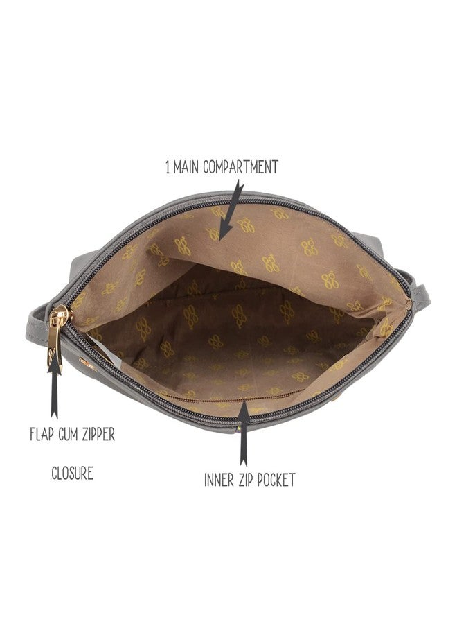 Baggit Womens Lxe Stencil Sling Bag- Grey - Image 5